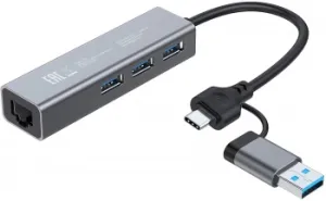  USB-C Digma DHUB-LAN-4port 4. 