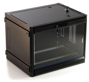   19- (19) Hyperline TWB-FC-1266-GP-RAL9004, 12U, 650x600x600 ,  