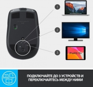  Logitech MX Anywhere 2S Mouse Graphite NEW
