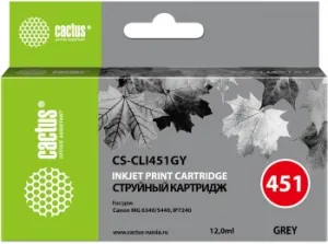   Cactus CS-CLI451GY   Canon MG 6340/5440/IP7240 (9,8ml)