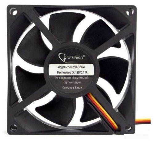    Gembird 80x80x25, ., , 3 pin/4pin Molex,  30  (S8025H-3P4M