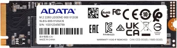  SSD ADATA 512GB, M.2(22x80mm), LEGEND 900, NVMe 1.4, PCIe 4.0 x4, 3D NAND, R/W 6200/2300M