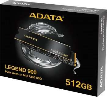  SSD ADATA 512GB, M.2(22x80mm), LEGEND 900, NVMe 1.4, PCIe 4.0 x4, 3D NAND, R/W 6200/2300M
