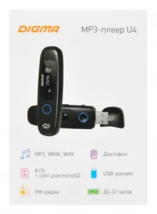  Flash Digma U4 8Gb /0.91/FM/microSDHC
