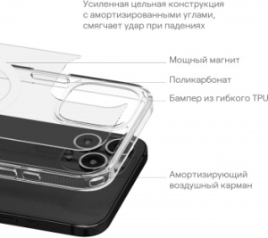  (-) uBear  Apple iPhone 15 Plus Real Mag Case with MagSafe  (CS254TT67RL-