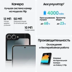  Samsung Galaxy Z Flip 6 5G SM-F741B 12+256Gb  (SM-F741BZSGCAU) 