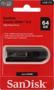   Sandisk 64Gb Cruzer Glide SDCZ600-064G-G35 USB3.0 