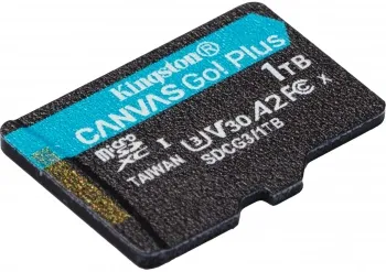   Kingston 1TB microSDXC Canvas Go Plus 170R A2 U3 V30 Card W/O ADP/ Kingston 1TB microSD