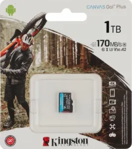   Kingston 1TB microSDXC Canvas Go Plus 170R A2 U3 V30 Card W/O ADP/ Kingston 1TB microSD