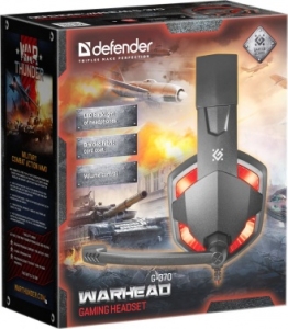  DEFENDER WARHEAD G-370 BLACK/RED 64037
