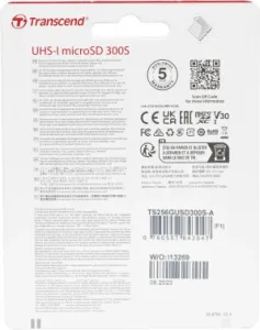   microSD 256GB Transcend microSDXC Class 10 UHS-I U3, V30, A1, (SD ), TLC