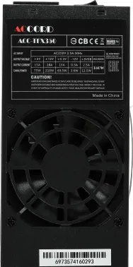   Accord TFX 350W ACC-TFX350 (24+4pin) 80mm fan 3xSATA