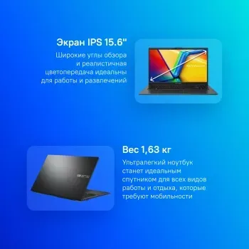 / ASUS E1504GA-BQ550 15.6(1920x1200 () WVA)/Intel Core i3 N305(3.8Ghz)/8192Mb/256SSDG