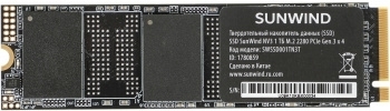  SSD SunWind PCIe 3.0 x4 1TB SWSSD001TN3T NV3 M.2 2280
