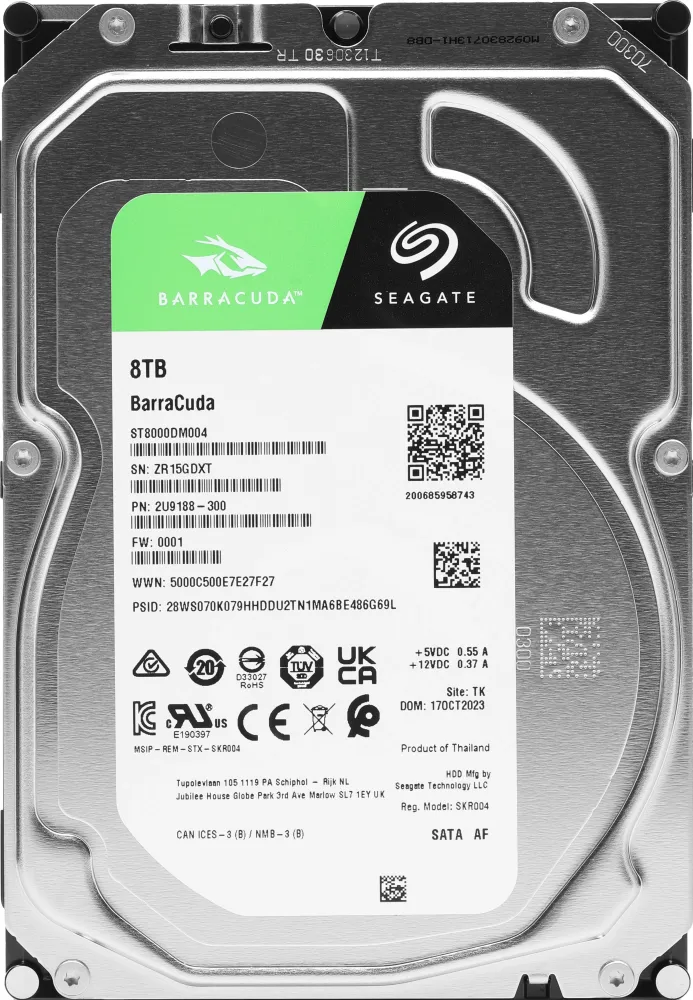   SATA 8TB 5400RPM 6GB/S 256MB ST8000DM004 SEAGATE 3.5