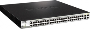   D-Link DGS-1210-52MPP/E2A PROJ WebSmart  48  10/100/1000Base-T  4 