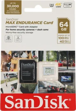   MICRO SDHC 64GB UHS-3 SDSQQVR-064G-GN6IA SANDISK