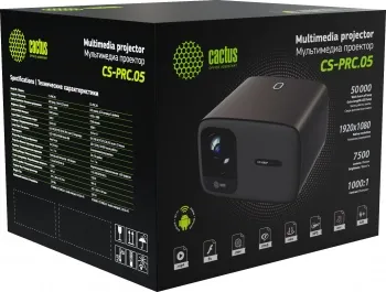  Cactus CS-PRC.05B.Full HD-A LCD 7500Lm LS 750Lm ANSI (1920x1080) 1000:1  :50000