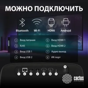  Cactus CS-PRC.05B.Full HD-A LCD 7500Lm LS 750Lm ANSI (1920x1080) 1000:1  :50000