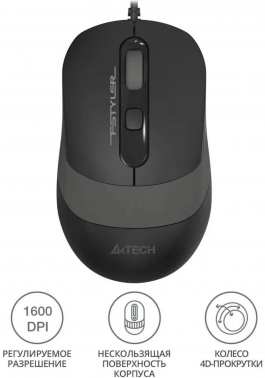  A4Tech Fstyler FM10S /  (1600dpi) silent USB (4but)