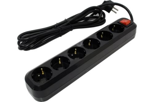   5bites SP6B-330 6S / 3*1.5MM2 / 16A / ABS / 3M / BLACK