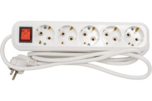   5bites SP5W-318 5S / 3*1.5MM2 / 16A / ABS / 1.8M / WHITE