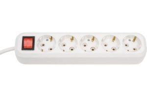   5bites SP5W-318 5S / 3*1.5MM2 / 16A / ABS / 1.8M / WHITE