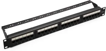Патч-панель UTP 24хRJ-45 кат.6 1U 19дюйм SUPRLAN 10-0427
