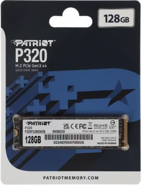  SSD Patriot PCIe 3.0 x4 128GB P320P128GM28 P320 M.2 2280
