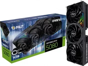  Palit PA-RTX5080 GAMINGPRO OC 16GB GeForce RTX5080 16Gb 256bit GDDR7 2295/30000 HDMIx1 DP