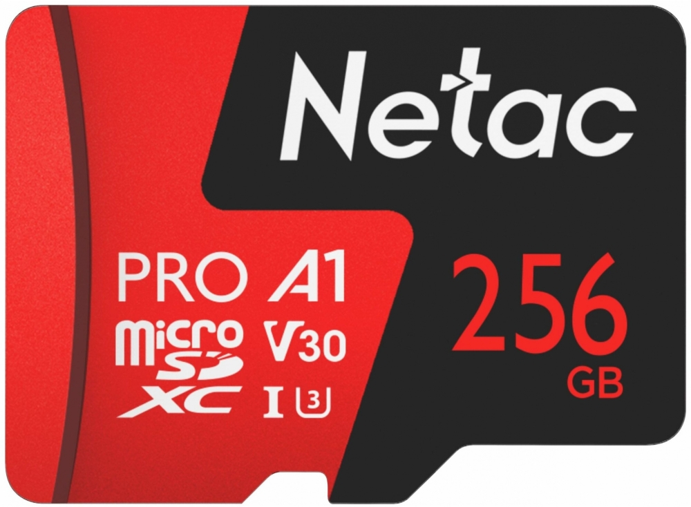   NeTac   Netac MicroSD P500 Extreme Pro 256GB, Retail version card only