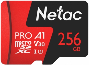   NeTac   Netac MicroSD P500 Extreme Pro 256GB, Retail version card only