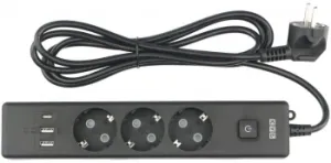   PowerCube, 3 / .,3USB, 3500 , 16, 1.9 , 3*1,0 () PC-6B-2M
