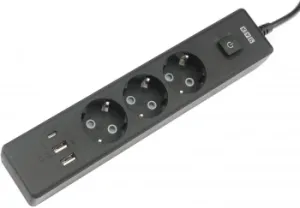   PowerCube, 3 / .,3USB, 3500 , 16, 1.9 , 3*1,0 () PC-6B-2M