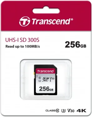   SD 256GB Transcend SDXC Class 10 UHS-I U3, V30, TLC, Silver