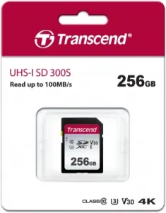   SD 256GB Transcend SDXC Class 10 UHS-I U3, V30, TLC, Silver