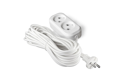 Удлинитель 2х10м без заземл. 6А IP20 У6-011М ПВС 2х0.75 UNIVersal 011М-10