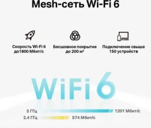  Mesh Wi-Fi    4G+ TP-Link Deco X20-4G(1-pack) AX1800