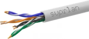    Suprlan 01-0333-1, .5E U/UTP, 4 , 24AWG, PVC, , 50, 