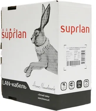    Suprlan 01-0333-1, .5E U/UTP, 4 , 24AWG, PVC, , 50, 