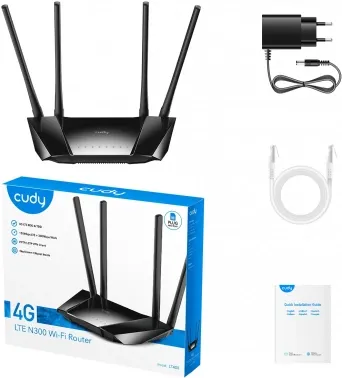   Cudy LT400 N300 10/100BASE-TX/4G cat.4 
