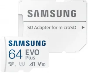   microSDXC 64GB Samsung MB-MC64SA EVO Plus + adapter