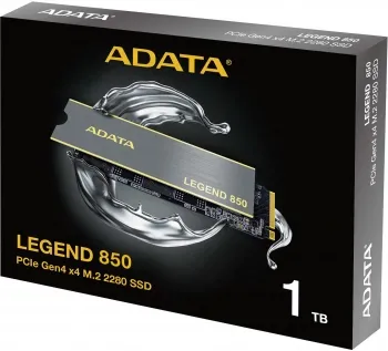  SSD ADATA 1TB M.2 2280 LEGEND 850 Client SSD [ALEG-850-1TCS] PCIe Gen4x4 with NVMe, 5000/