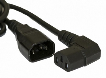 Hyperline PWC-IEC19-IEC20-1.0-BK   IEC 320 C19 - IEC 320 C20 (3x1.5), 16A,  
