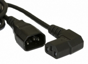 Hyperline PWC-IEC19-IEC20-1.0-BK   IEC 320 C19 - IEC 320 C20 (3x1.5), 16A,  