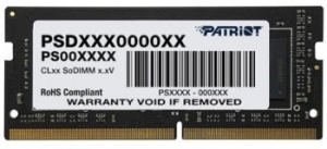   SO-DIMM DDR 4 DIMM 4Gb PC21300, 2666Mhz, Patriot Signature (PSD44G266681S) (retai