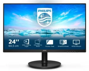  23.8 Philips 241V8L/00(01) Black (VA, 1920x1080, 75Hz, 4 ms, 178/178, 250 cd/m, 3000:1, +