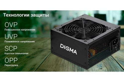   Digma ATX 500W DPSU-500W (20+4pin) 120mm fan 4xSATA RTL