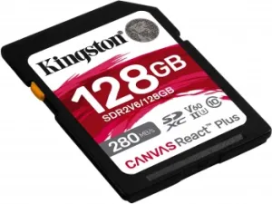   SDXC 128GB Kingston SDR2V6/128GB Canvas React Plus w/o adapter