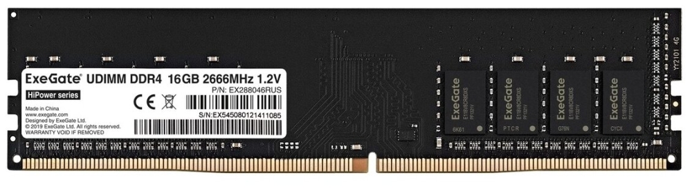 M  ExeGate DDR4 16GB EX288046RUS HiPower <PC4-21300> 2666MHz
